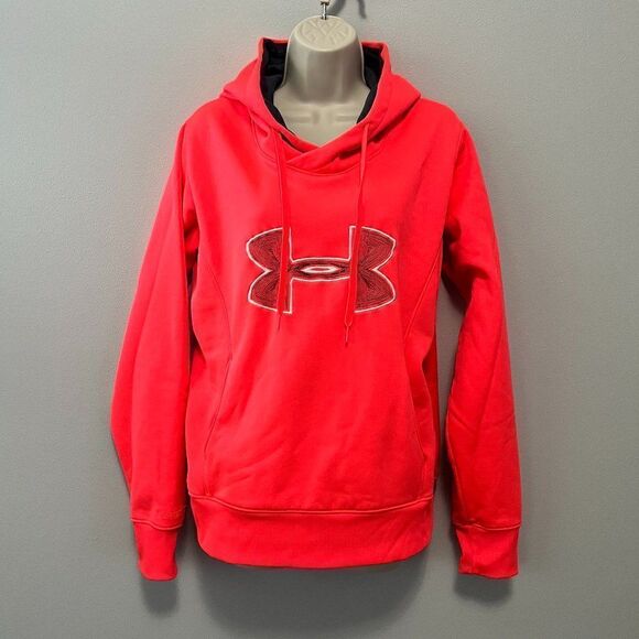 Under Armour Storm Florescent Pink Pullover Semi-Fitted Hoodie Size L - Picture 1 of 9